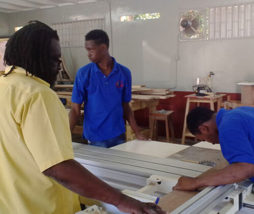 Trainees Learning Furniture Building